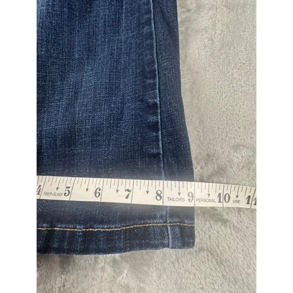 American Eagle Outfitters Jeans Womens 4 Short Flare Dark Wash Low Rise Stretch